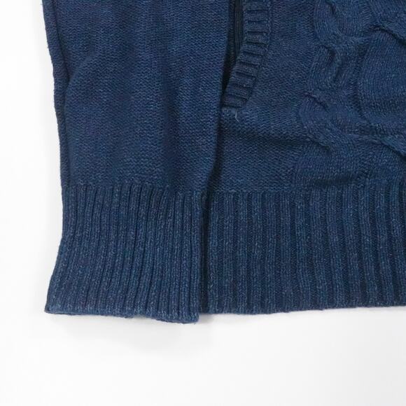 Robert Graham Sweater Mens Large‎ Blue Cable Knit Button Cardigan Fisherman - Picture 10 of 16